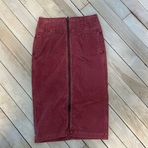 we the free corduroy skirt